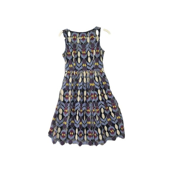 Anthropologie Dresses & Skirts - Anthropologie Maeve Dress Chelan Lace Overlay Dress Sleeveless Blue Multi 0
